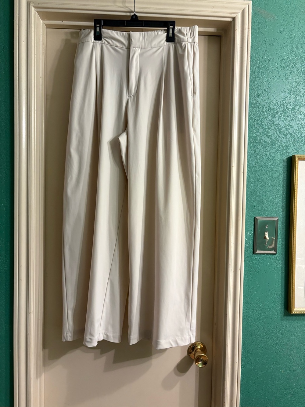 Athleta Ivory Wide-Leg Pants